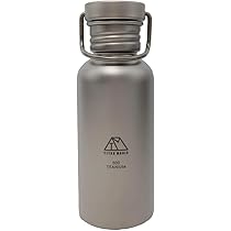 Amazon | 水筒 純チタン 450ml 魔法瓶 真空 二重構造 6時間以上の保温